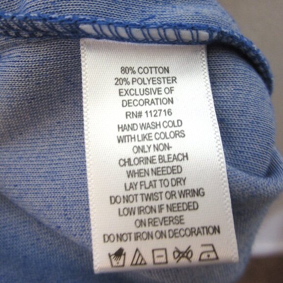 Quacker Factory Size L NEW Velour Sleep Dress Pullover Blue Rhinestones Warm - Picture 10 of 11